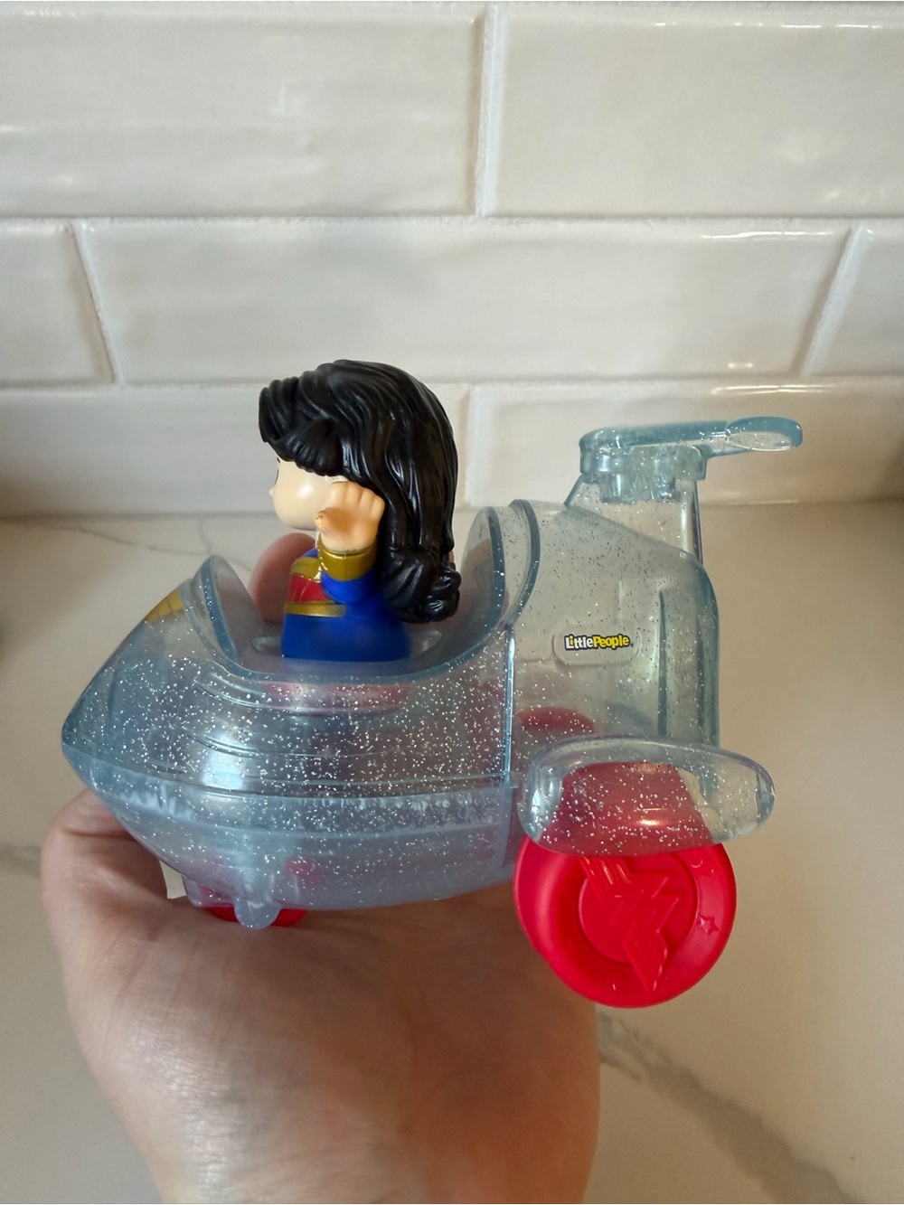 Little People DC Marvel Wonder Woman Figure & Plane Car - Picture 4 of 6